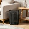 Garbage Can with Polished Rolled Bin Moisture Edges Trash Resistant Rustproof Wastebasket