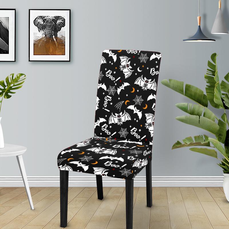 

Чехол на стул на Хэллоуин, эластичный чехол на обеденный стул, защитный чехол на стул Parsons Halloween для вечеринки, столовой, кухни отеля