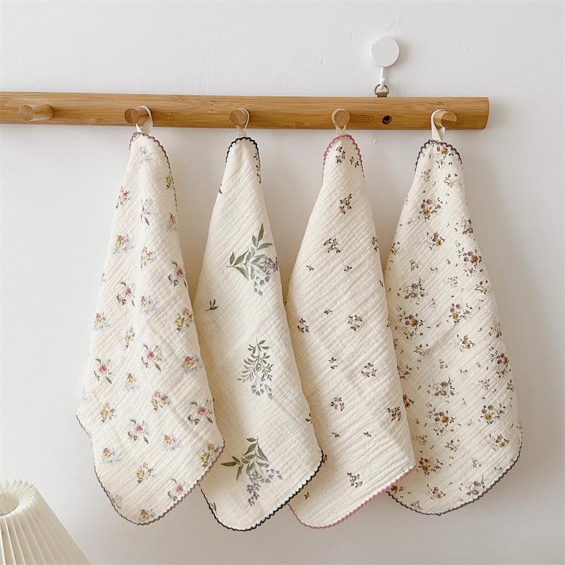 4pcs a Lot New Infant Baby Towel Pure Cotton Cute Soft Gauze Baby Washcloth for Newborns Children's Absorbent Handkerchief