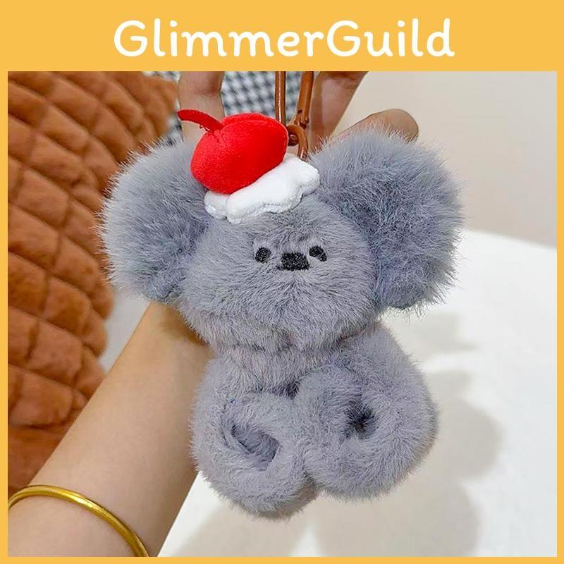 Woodland Koala Hedgehogs Plush Papa Circle Keyring Toy Popping Children Gift