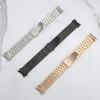 Stainless Steel No Gaps 20mm Strap for Samsung Watch4 5 6 40mm 44mm Classic 46mm 42mm 47mm 43mm Pro 45mm Metal Bracelet Band