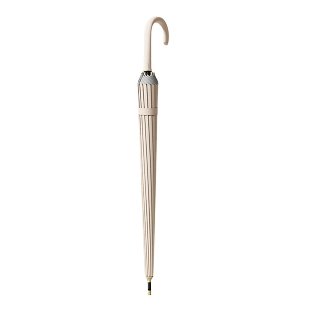 Rain Umbrella Automatic Open with Reflective Trim for Safe Night Walking and Durable Wind Resistant Design
