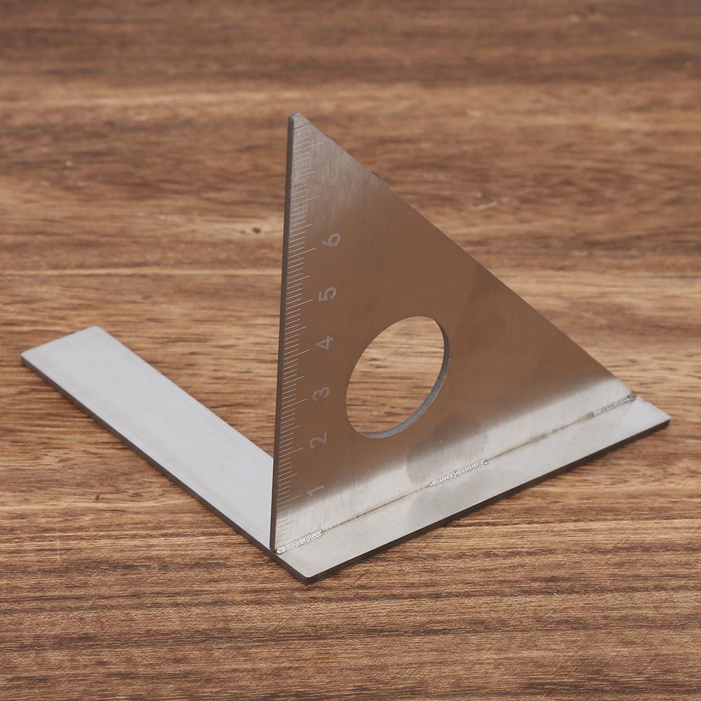 Stainless Steel Woodworking Right Angle Gauge 90/45 Degrees Carpenter Measuring Ruler