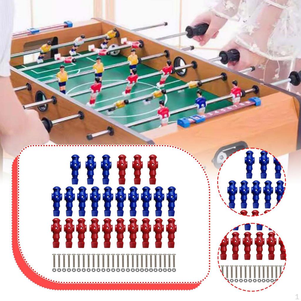 26 stycken fotbollsfigurer för bordfotbollstillbehör