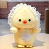 PP Cotton Simulation Duck Plush Pillow Fluffy Bow Tie Duck Plush Doll  Home Decor
