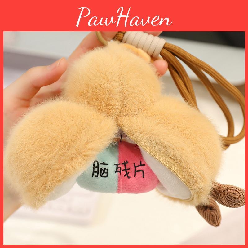 Plush Gourd And Pills Keychain With Soft Sponge Filling For Collectors And Gift Lovers