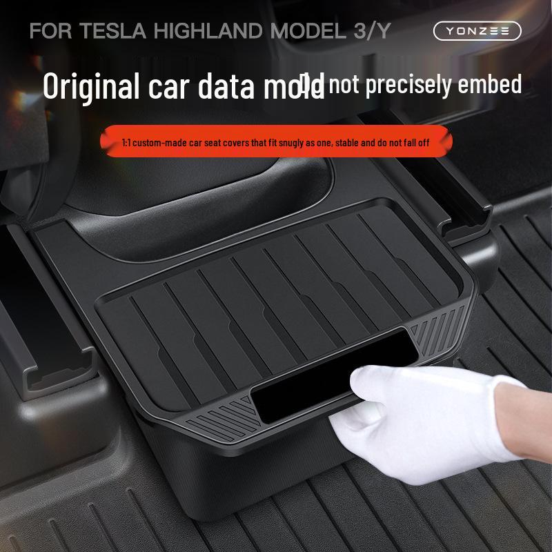 Rear Storage Box & Trash Can for Tesla Model Y/3