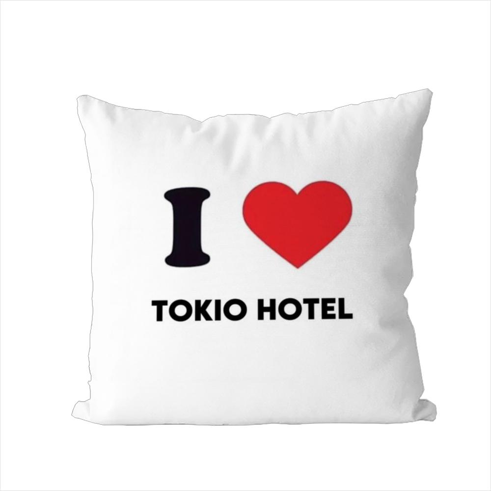 

Подушка с принтом Tokio Hotel Чехол для подушки для автомобиля дивана Декоративная домашняя двусторонняя печать Плюшевая квадратная подушка-плед Чехол для подушки 30x30cm