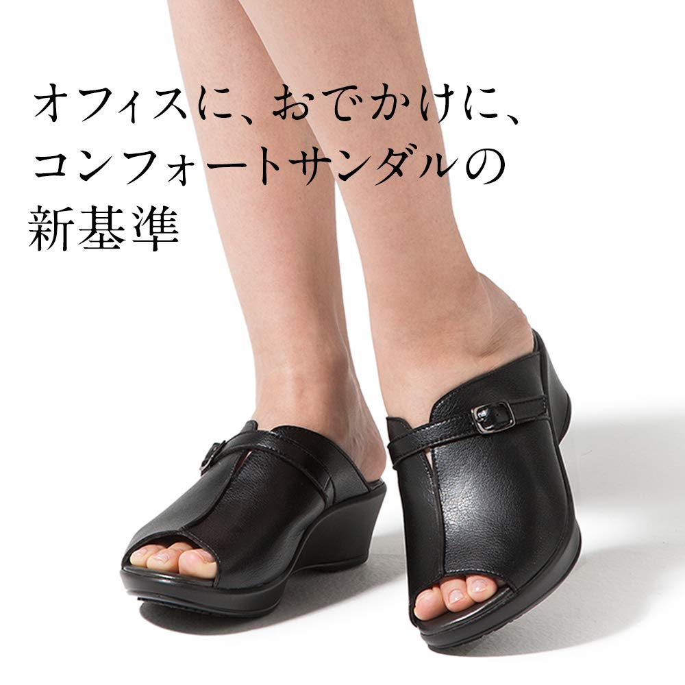 AKAISHI Arch Fitter 136 Komfortstorlek L Mula, Svart, (24.0-24.5)