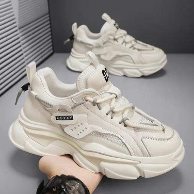 Sapatos esportivos da moda da juventude masculina edição coreana versátil sola grossa anti deslizamento sapatos de basquete moda estudante sapatos casuais