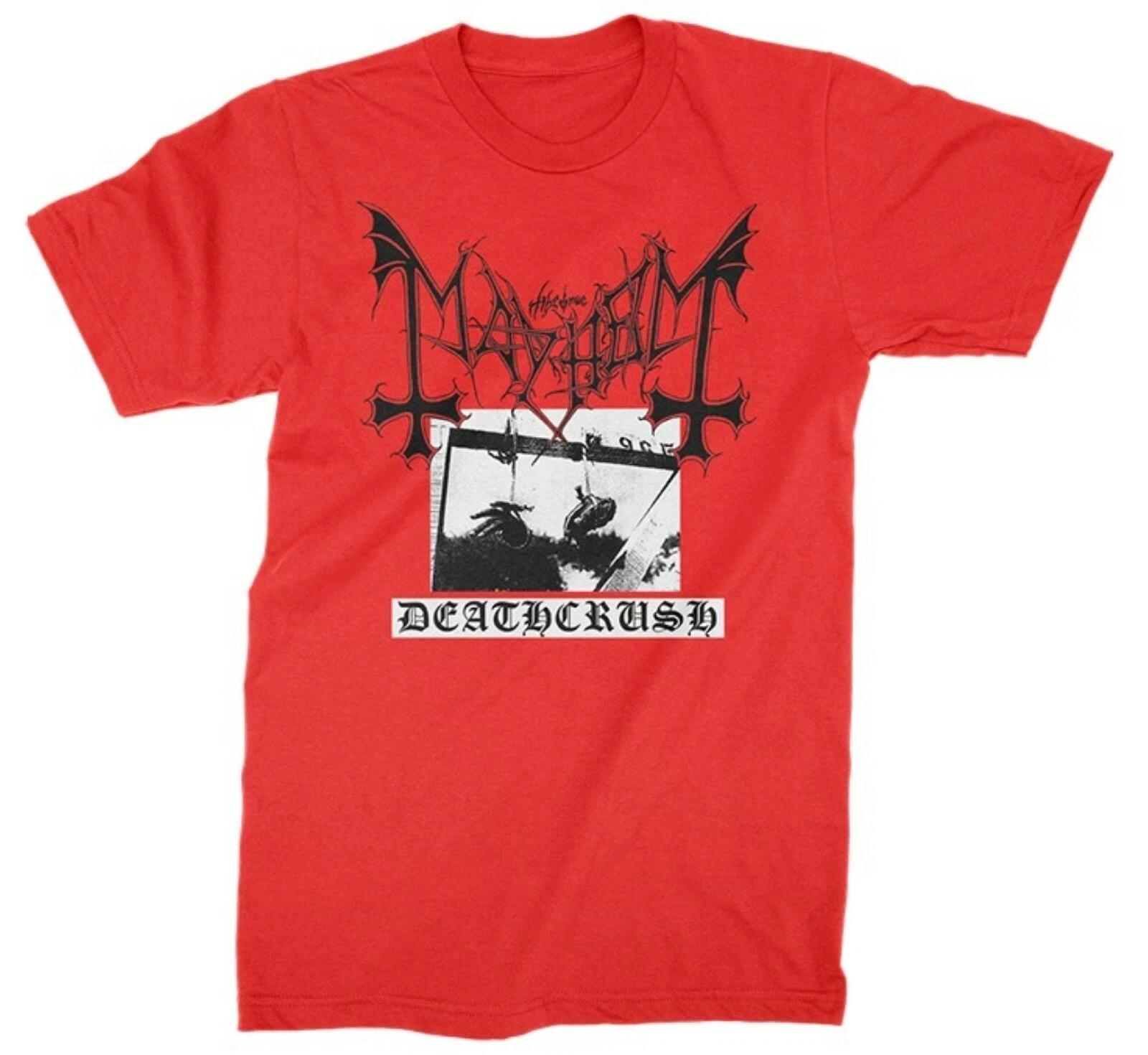 MAYHEM cd cvr DEATHCRUSH Official SHIRT XL New mysteriis chimera ordo daemon M