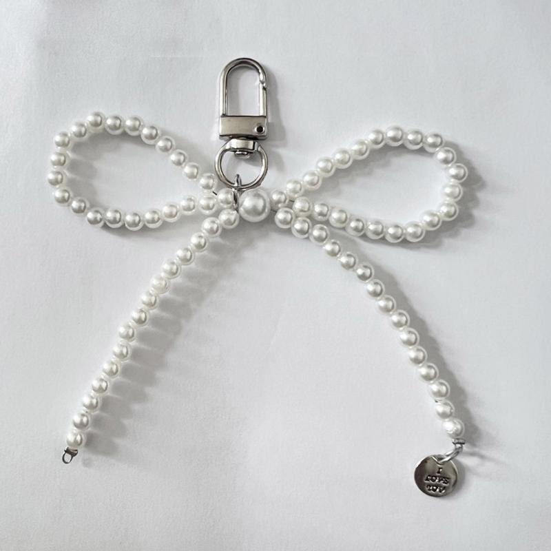 Bowknot Phone Charm Strap Keychain Phone Lanyard String Women Bag Pendant Gift