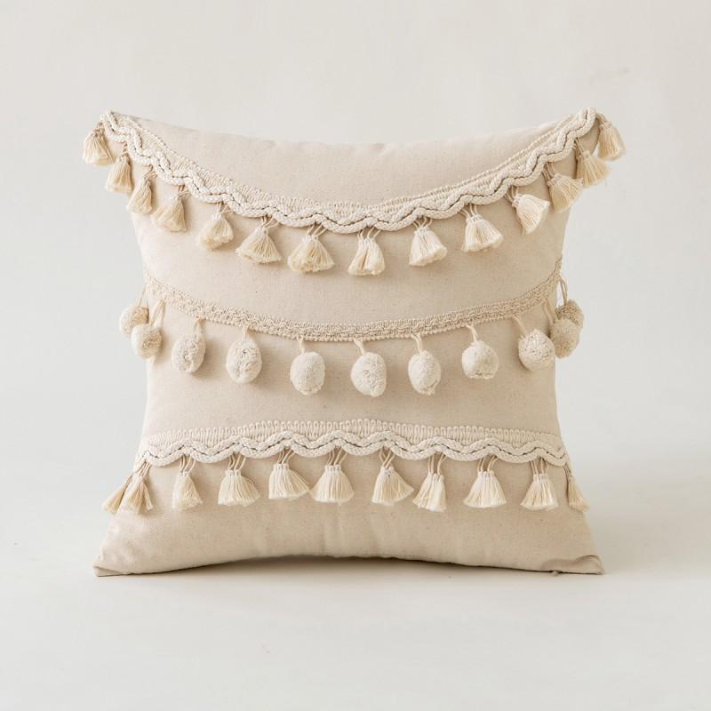 Nordic Tassel Cushion Cover Boho Style Decorative Pillow Home Sofa