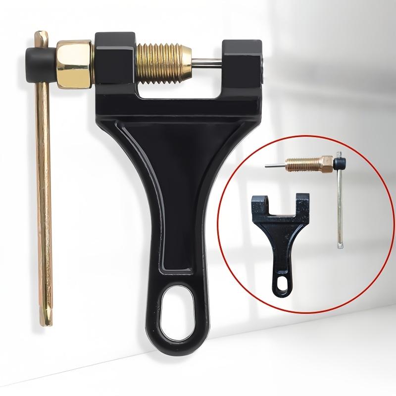

Heavy-duty Chain Breaker Tool, Hard Alloy Pin & Thick Steel Body,Fits Motorcycles, E-bikes & Bicycles. Ideal for cycling repair. чёрный