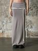 Iyussiti Folding Maxi Skirt - Beige