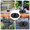Diameter 13/18cm Solar Fountain ABS Floating Fountain Pump with 4 Fountain Styles Outdoor Solar Pond Pump for Garden Decoration