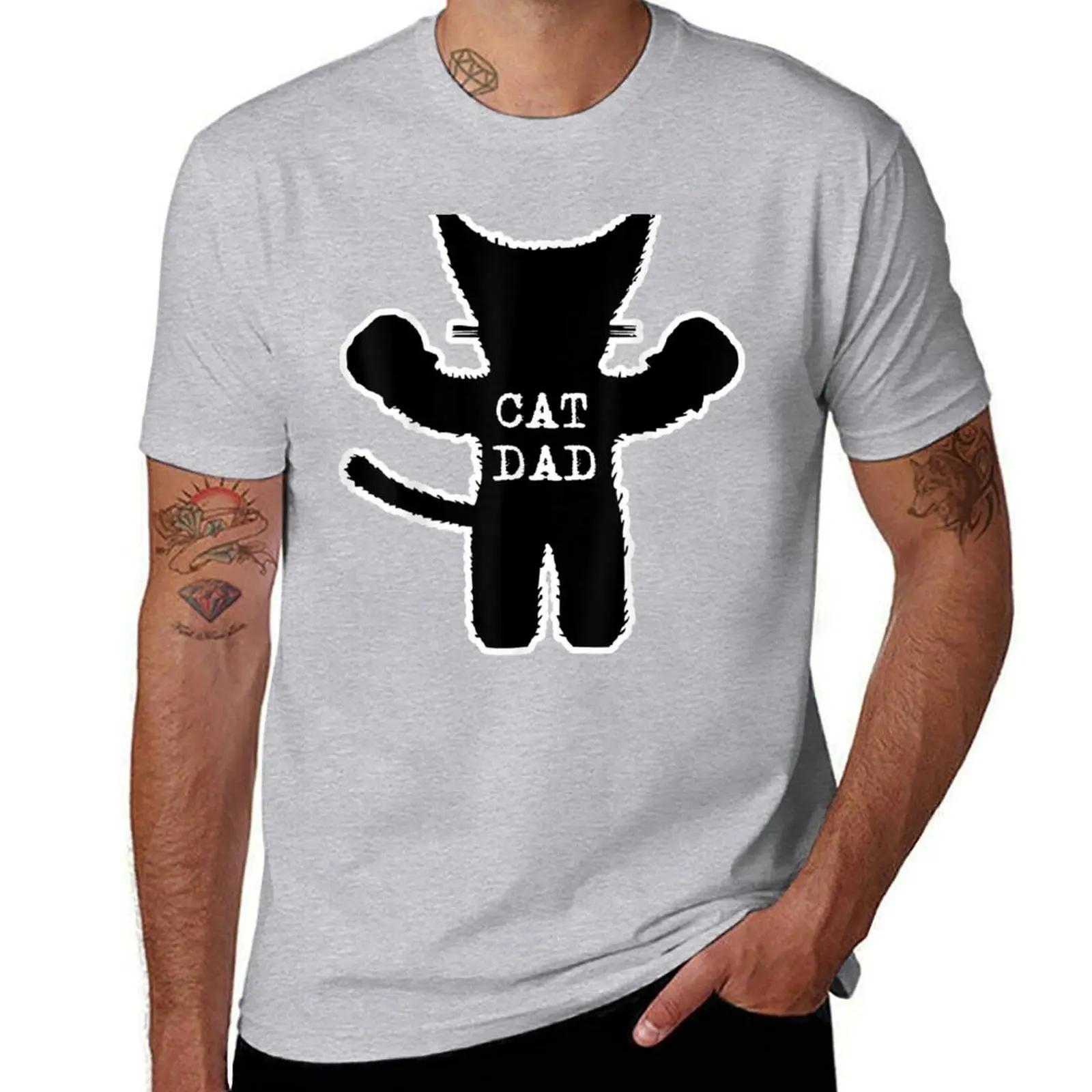 

Funny Fathers Day Gift For Boxing Lover Boxer Cute Cat Dad TShirt plain for a boy graphics mens t shirts casual stylish S