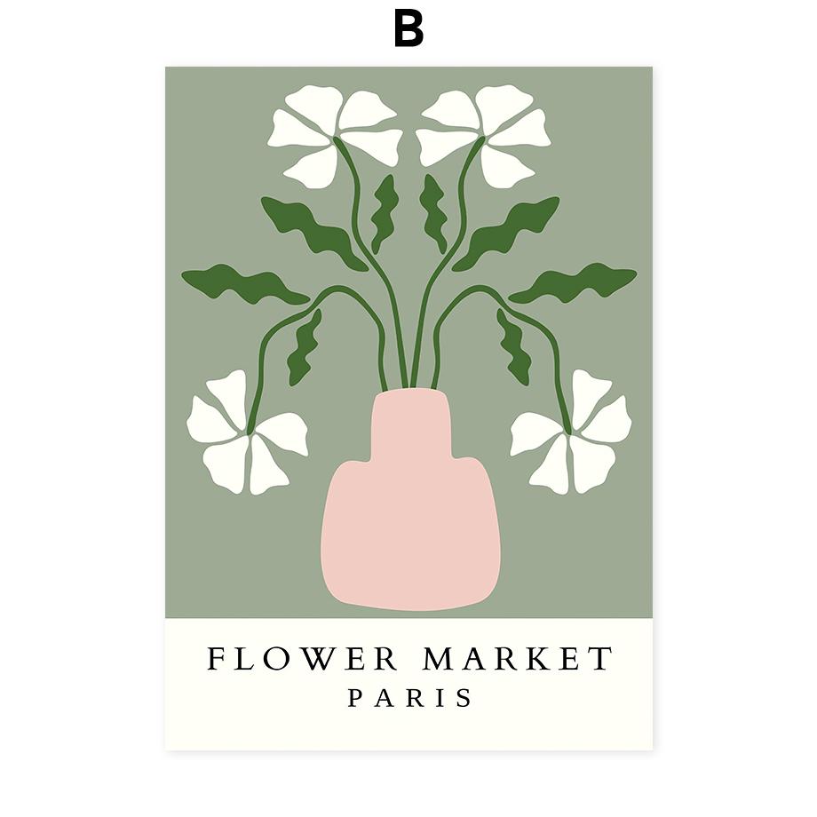 Matisse Vase Leaf Wall Art Posters Canvas Decorative Printing Abstract Prints Nordic Mural Living Room Home Decoration Pictures