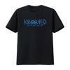 Krooked Skateboards T-Shirt Augen Schwarz Blau vintage Atmungsaktiv Weich Grafik Lässig Streetwear Mann Bequem Mode
