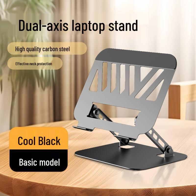 Suport metalic pliabil rotativ la 360° pentru laptopuri, tablete și telefoane