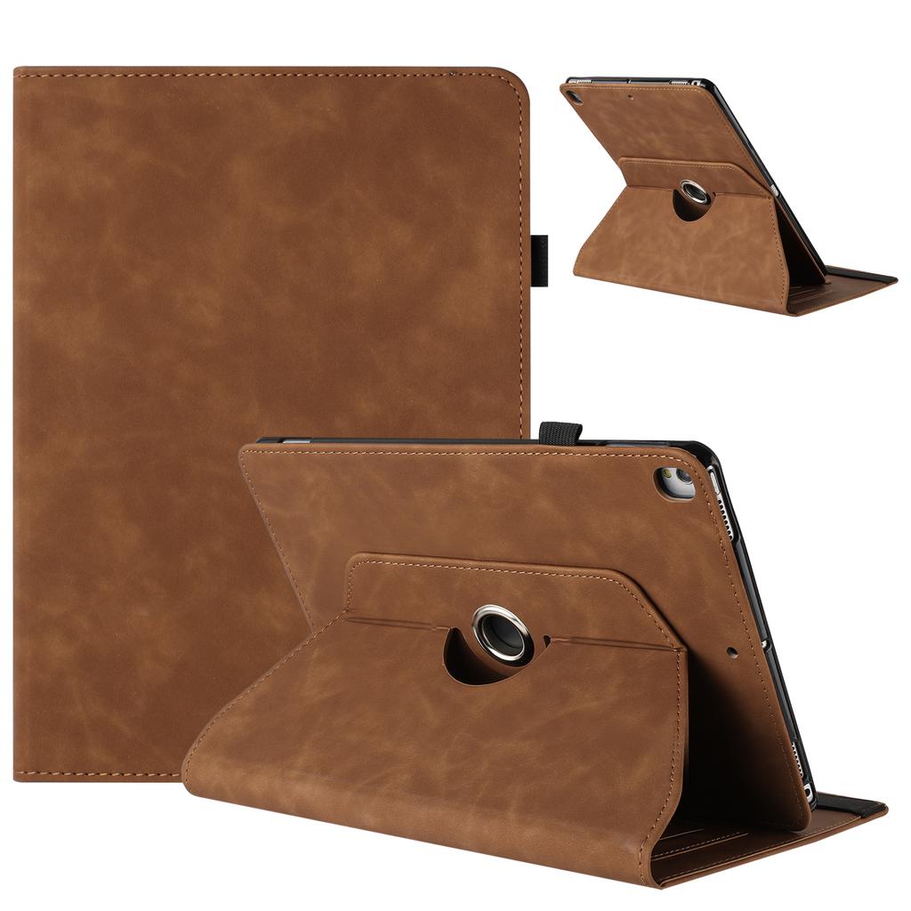 Tablet Case for iPad 10.2 (2020)/(2019)/iPad Air 10.5 inch (2019)/Pro 10.5-inch (2017) Rotating Stand Solid Color PU Leather Cover