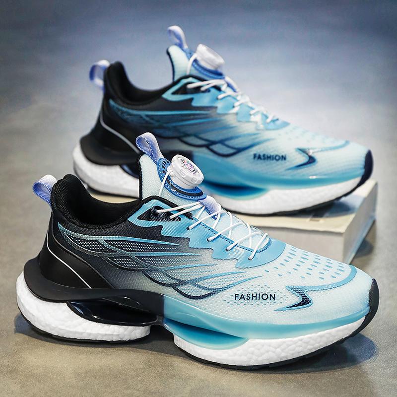 Domestic products joint autumn new autumn and winter sports leisure running height increase rotating button shoes