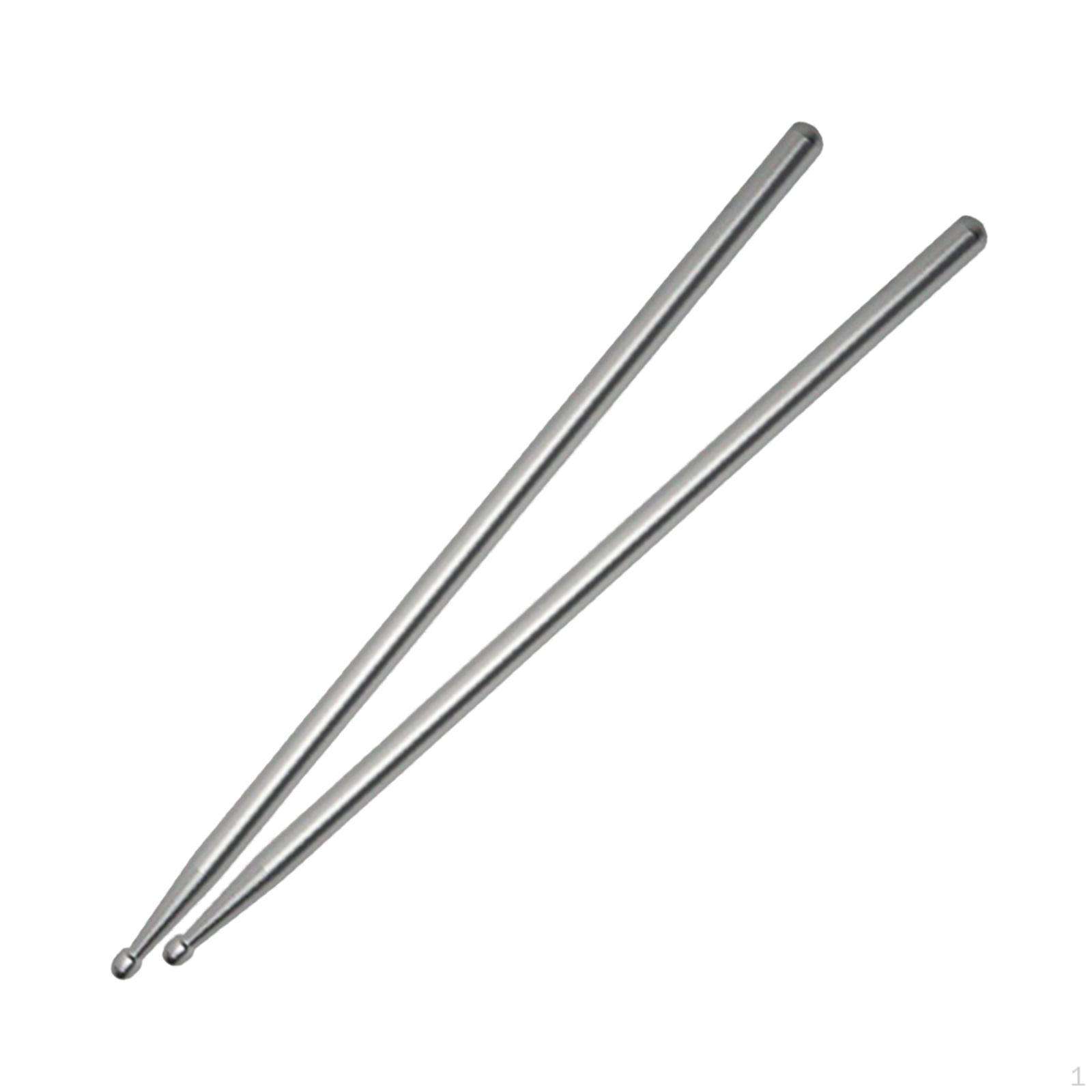 

2 набора барабанных палочек для детей и начинающих серебряный