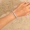 Classic Charm Tennis Bracelet for Women, AAA Zircon Stainless Steel Chain Bracelet, Wedding Birthday Party Jewelry Waterproof