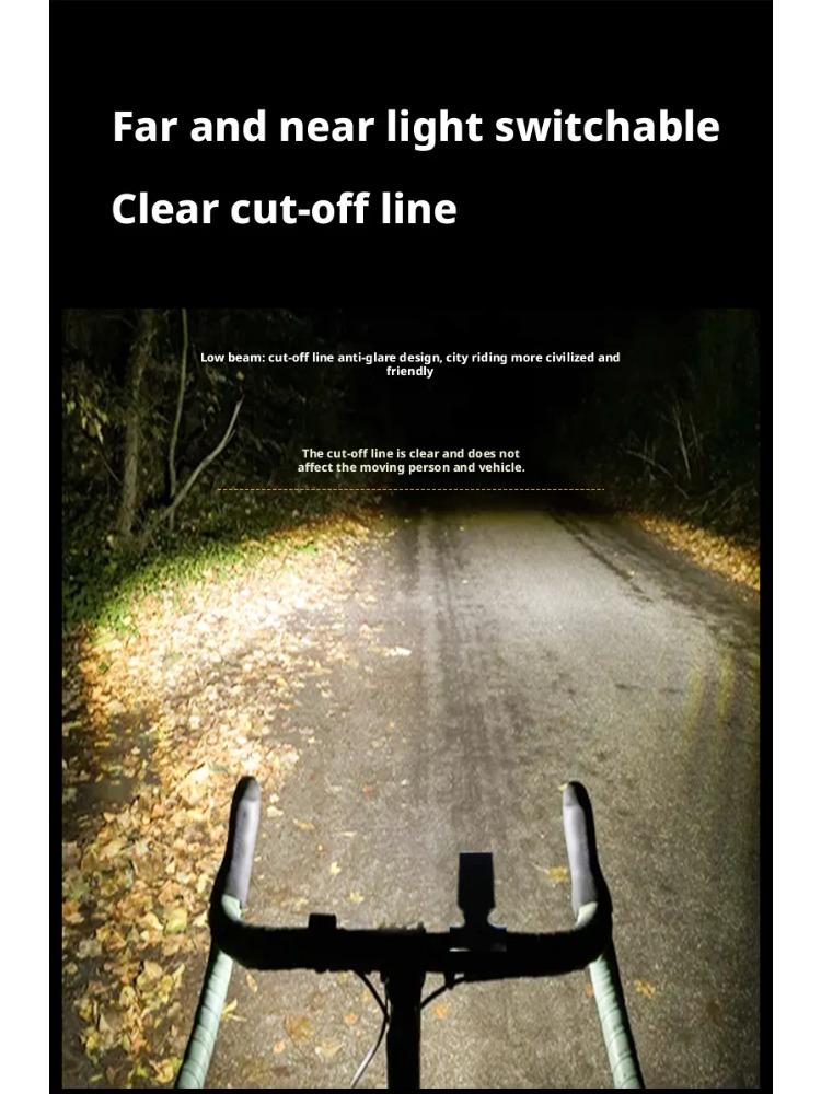 Lumière Avant Vélo de Route Montagne Grands Lumens Lampe de Cyclisme Télécommandée Intelligente Cordon de Suspension Contrôle Intelligent Phare de Vélo
