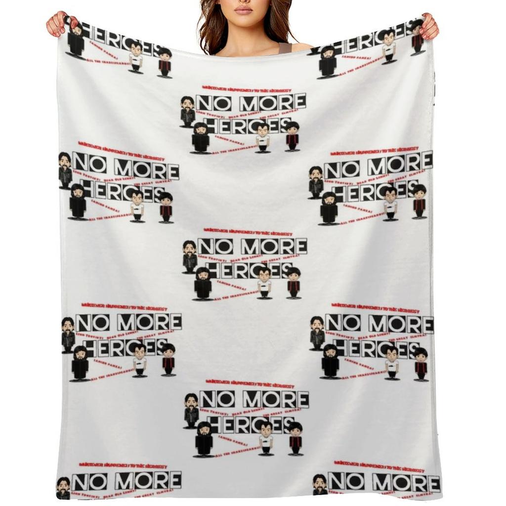 No More Heroes Throw Blanket Nap Blankets For Bed Bed covers Retros Blankets