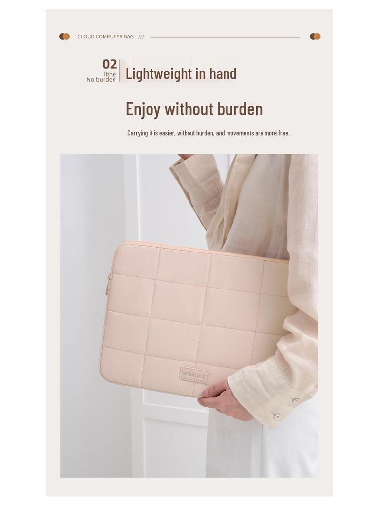 Runhui Cloud Laptop Sleeve Bag: Business Travel Notebook Bag for 14-15.6 inch Laptops