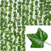 100/2M Artificial Green Ivy Vine Garland Fake Leaf Plants Rattan Hanging Creeper Garlands for Garden Wedding Party Wall Decor