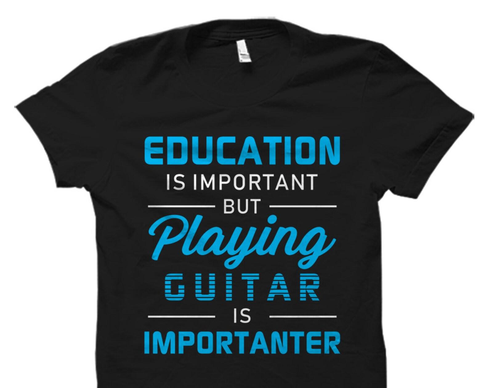 Funny Guitarist Shirt Funny Guitar Shirt Guitarist Gift Guitar Player Shirt Band Member Shirt Band Playing Guitar Is Importanter #OS2158 2XL