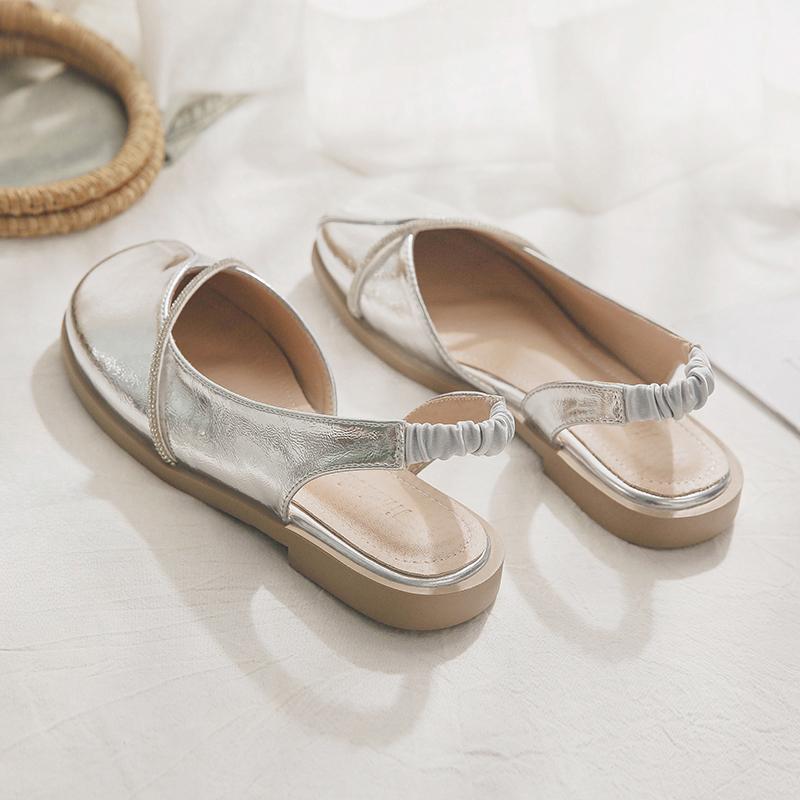 

Новая женская обувь надевается поверх туфель на плоской подошве, шлепанцев и сандалий 40 серебряный