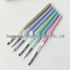 Metal Pen Holder Nail Art Brush Set: Round, Gradient, Flat Head Gel Polish Pens