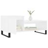 Coffee Table, White 100x50x45 Cm, Wood-based Material