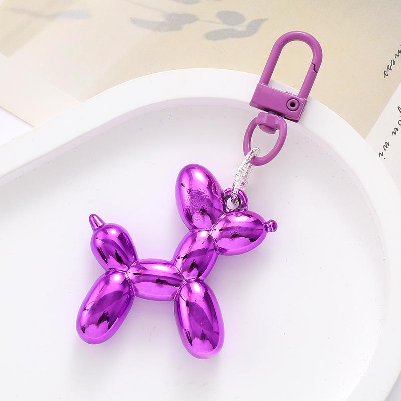 Acrylic Balloon Dog Phone Charm & Keychain - Fashionable Cartoon Puppy Pendant