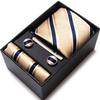 Men's Formal Business Jacquard Tie Gift Box Set