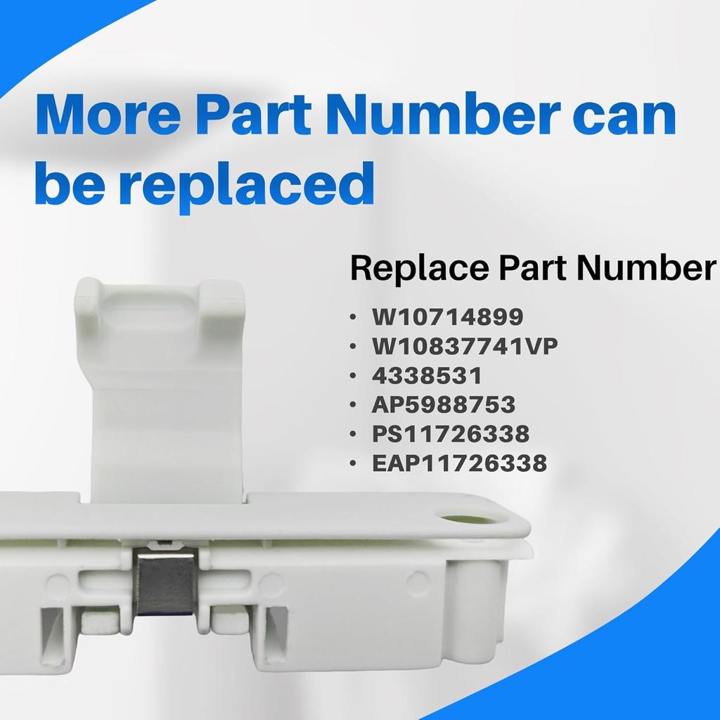 W10837741, W10714899 Waschmaschinenklappe Riegel, Riegel für amana Waschmaschinen Teile, Kompatibel mit amana whirlpool kenmore maytag crosley lnglis roper