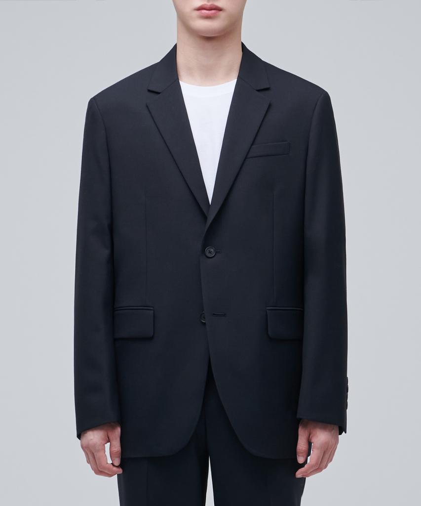 Musinsa Standard Wool Blend Relaxed Basic Blazer [Navy]