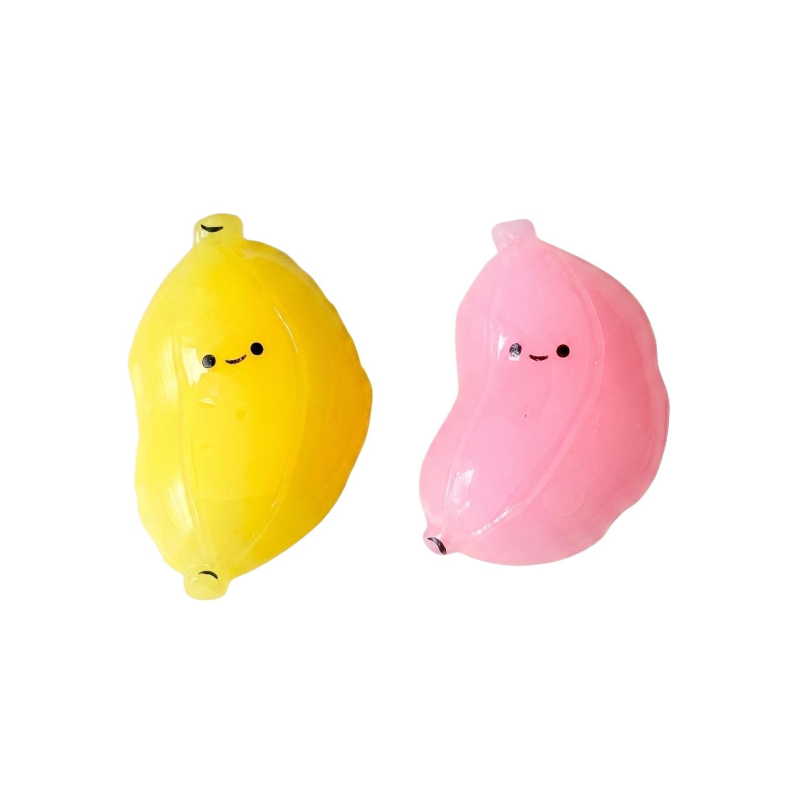 

Banana Shaped Stress Relief Toy Cute Squeeze Decompression Toy Random Design Soft Durable Material for Office Home School Use One Size