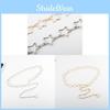 Silver Star Waist Chain For Women With Metal Alloy Buckle For Casual Wear