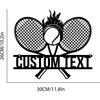 Tennis Metal Wall Art, Personalized Tennis Gift, Aluminum Sign for Court