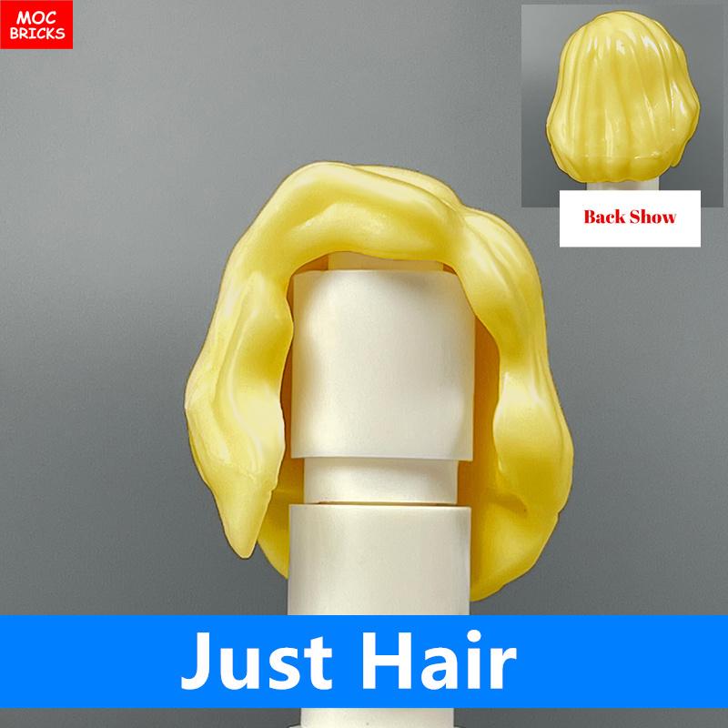 10pcs MOC Bricks 1014 1025 4cm Figure Female Women Hairs Assembled Particles Building Blocks Accessories Kids Toys Plastic Dolls