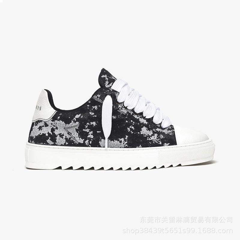 

Men S Shoes Japanese Style Idle And Versatile Flat-Soled Canvas Shoes Lace-Up Skateboard Sports Shoes Men 39