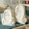 Schoolbag Japanese Soft Cute Polka Dot Schoolbag Female Junior High School Student High School College Student Campus Backpack Leisure Travel 