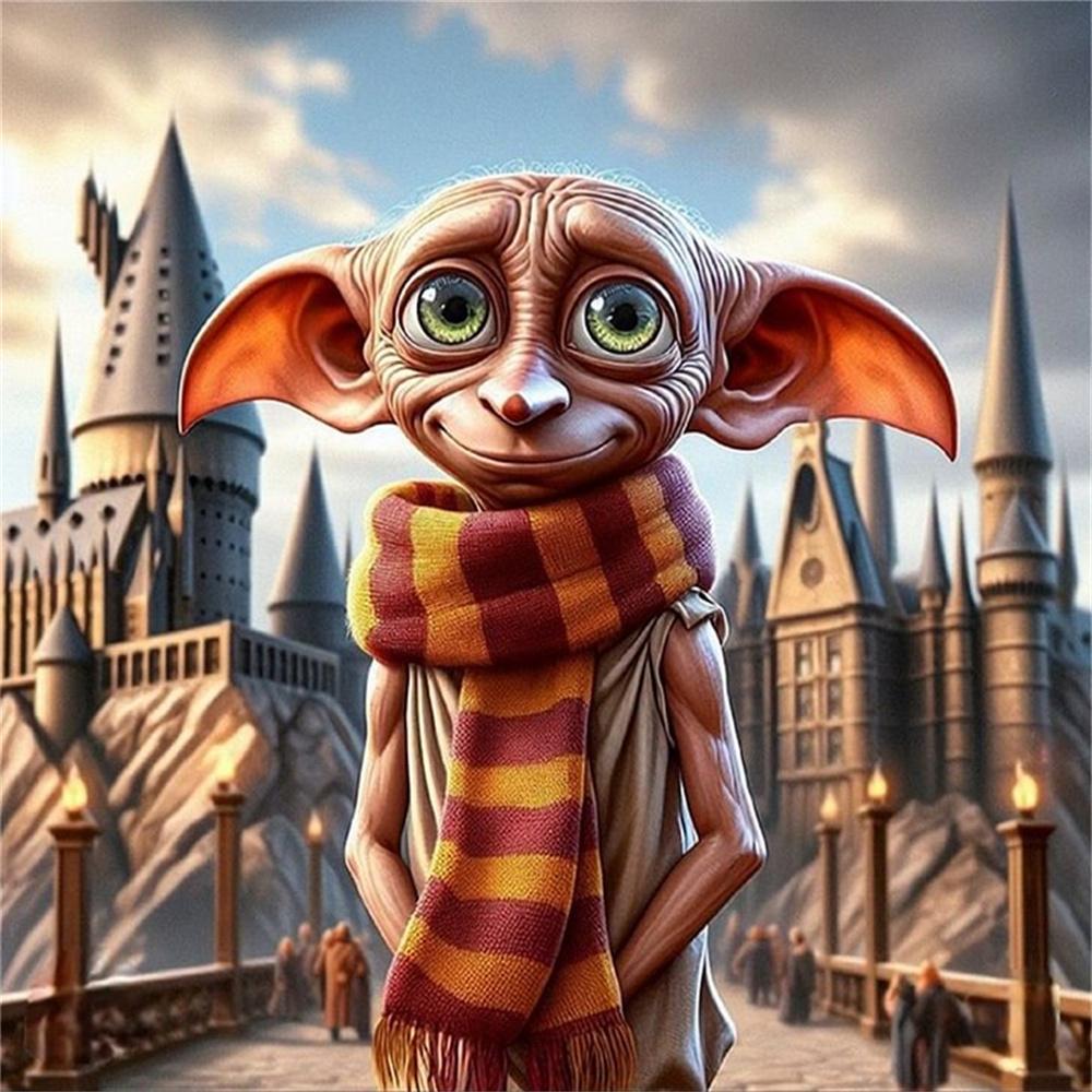 Harry-Potter Dobby Diamond Painting Cross Stitch 5D DIY Art Drawing Canvas Gift Mosaic Embroidery Home Decor