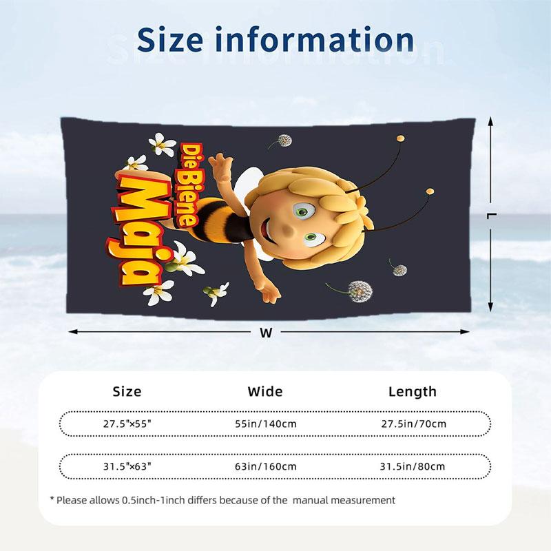 Large Beach Towel Quick Dry Absorbent Towel For Beach IndoorDie Biene Maja
