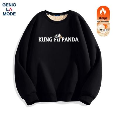 GENIOLAMODE Men's Kung Fu Panda Plush Fleece Sweatshirt
