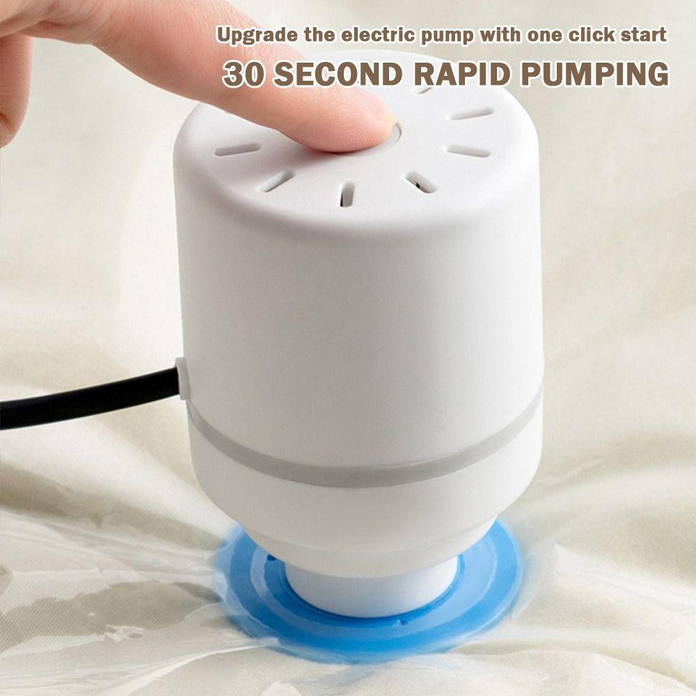 EU/US Plug Electric Vacuum Pump Space-saving Compression Bag Clothes Blankets Storage